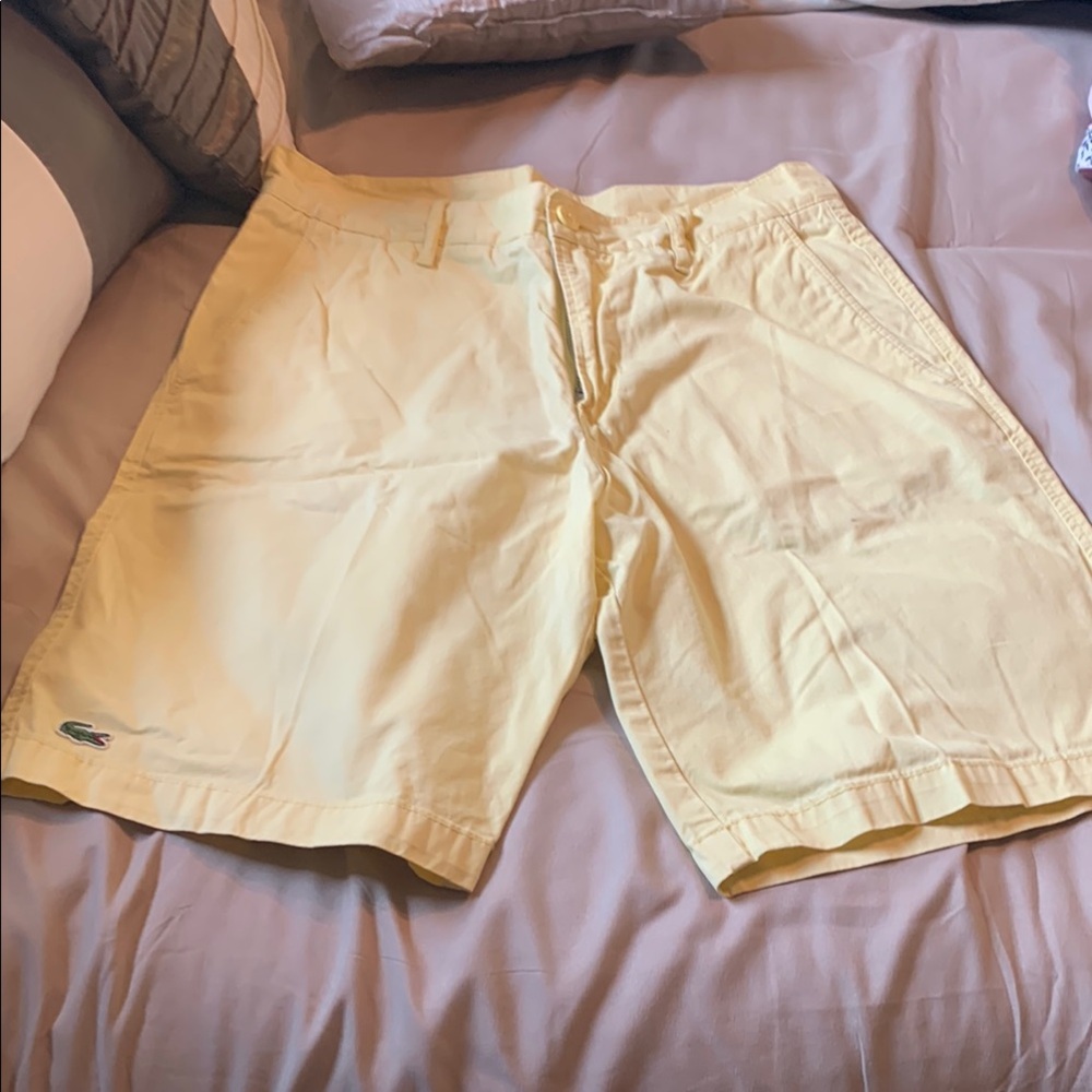 Lacoste Men's Yellow Shorts